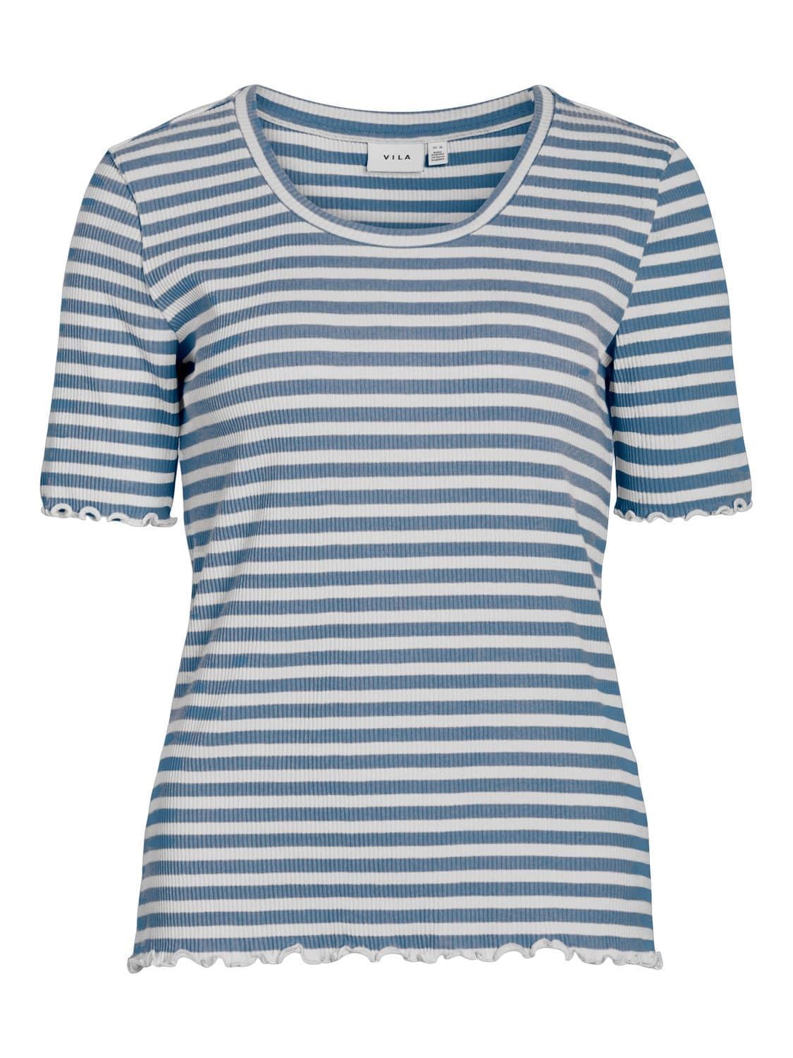 Camiseta manga corta azul vithessa - Imagen 1