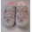 Zapatilla gris-rosa mensaje - Imagen 1