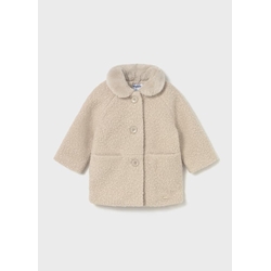 Abrigo rizo arena - Imagen 2