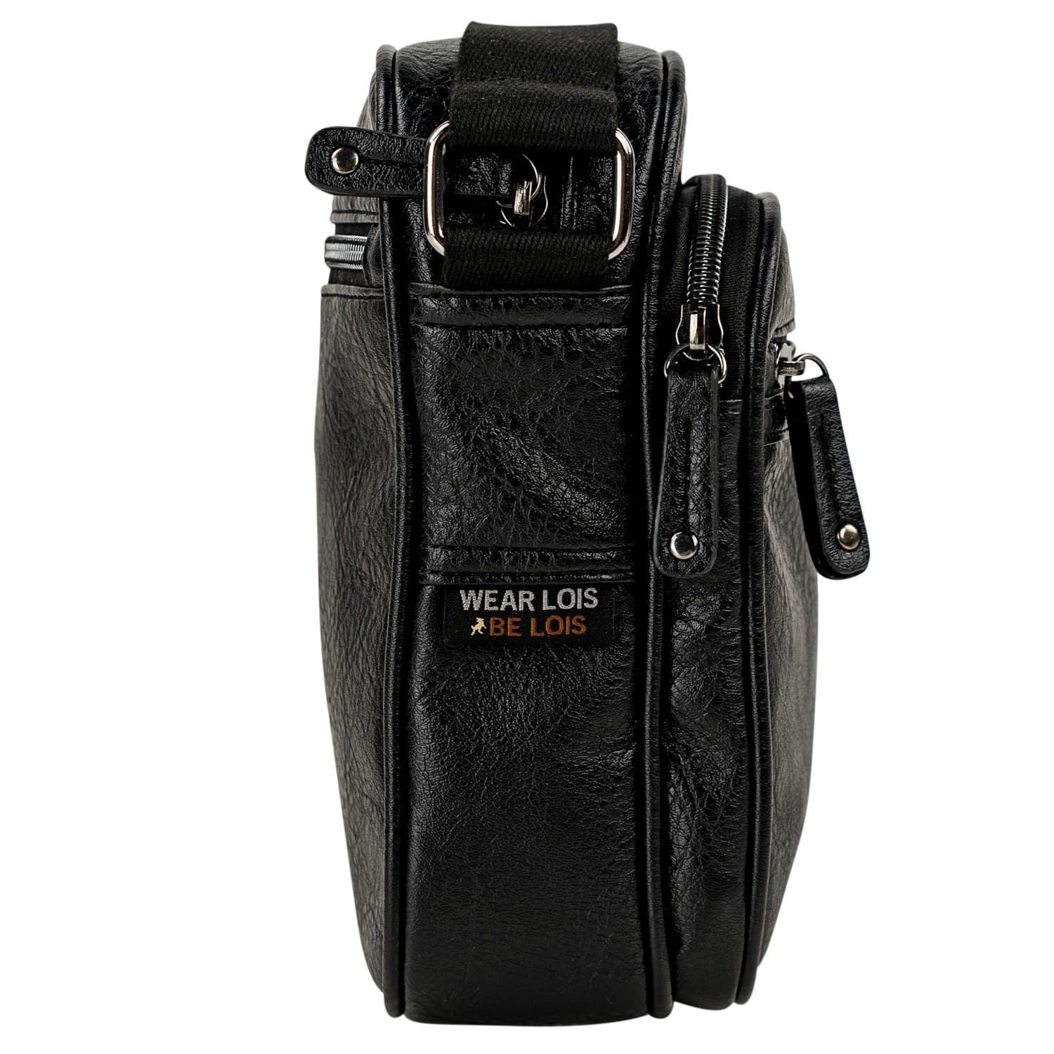 Bandolera polipiel negra - Imagen 3
