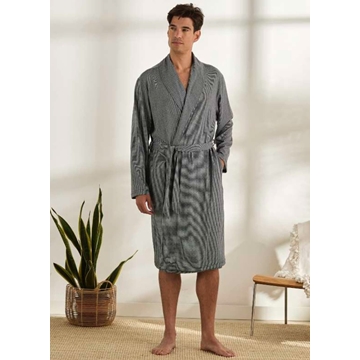 Bata cruzada gris - Imagen 1