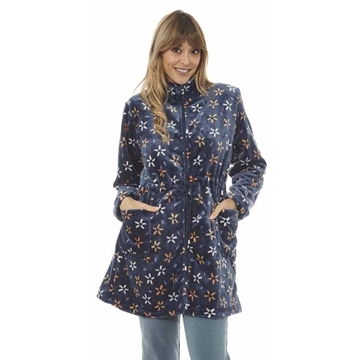 Bata marino estampada corta - Imagen 1