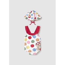 Bañador y gorro rojo - Imagen 1