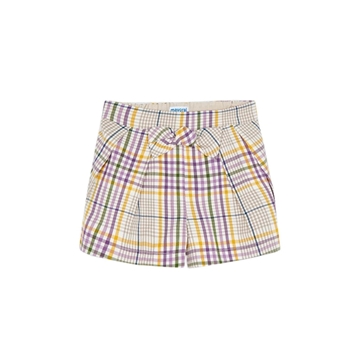 Bermuda cuadros lila - Imagen 1