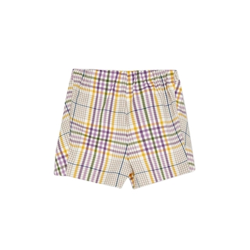 Bermuda cuadros lila - Imagen 2