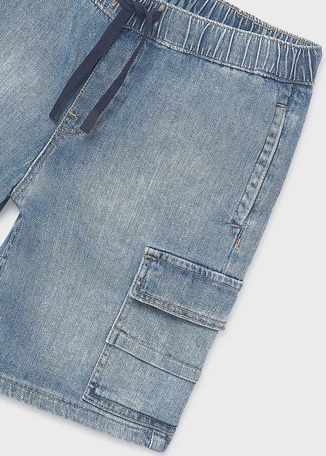 Bermuda denim cargo - Imagen 5