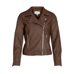 Biker efecto piel vicara marrón - Imagen 1