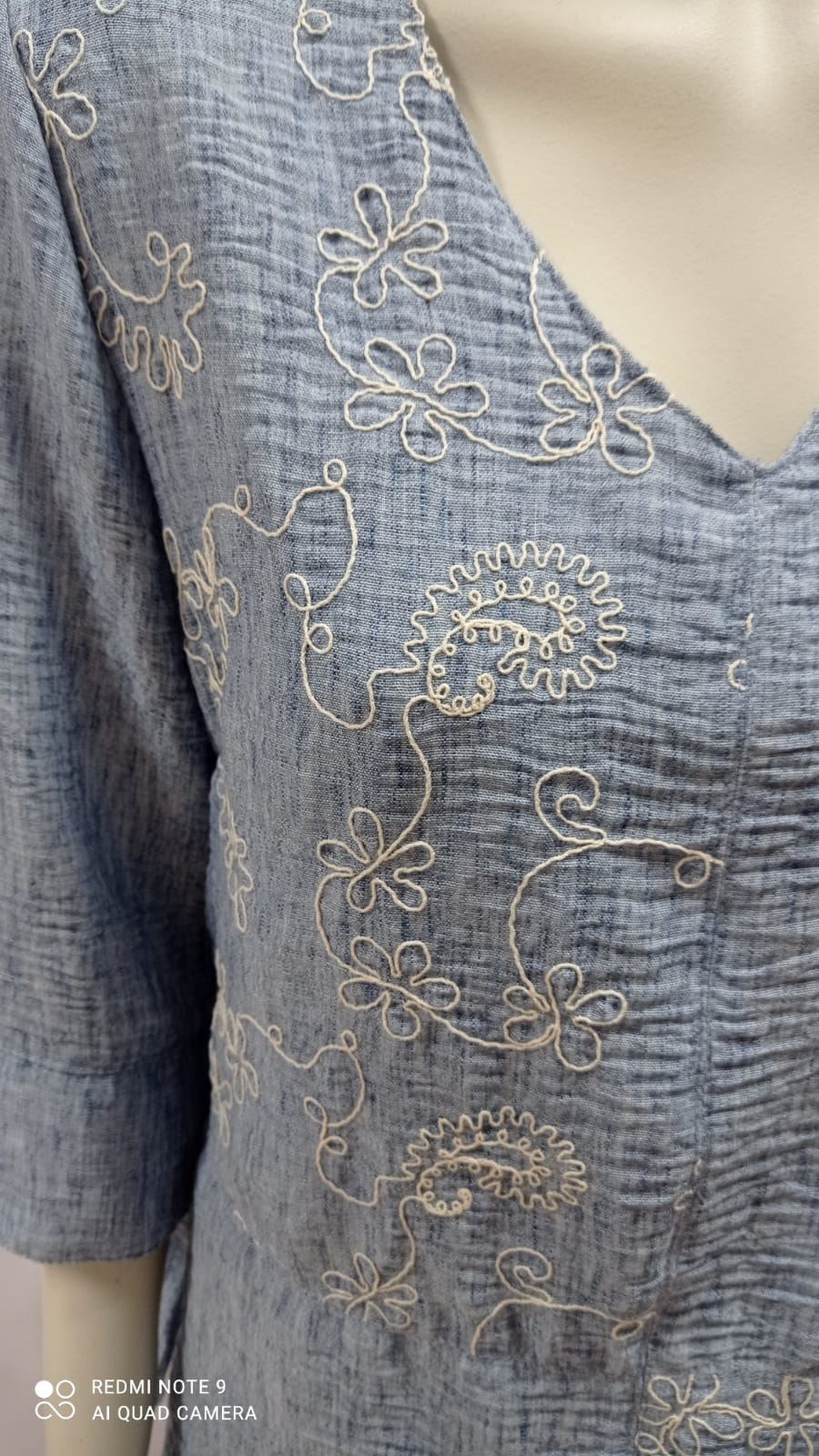 Blusa azul denim - Imagen 2