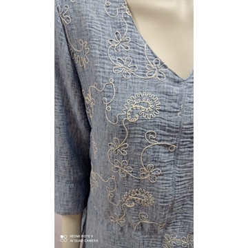 Blusa azul denim - Imagen 2