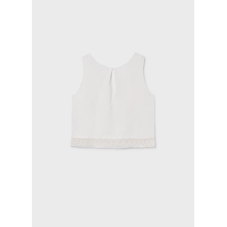 Blusa cinta bordada crudo - Imagen 1