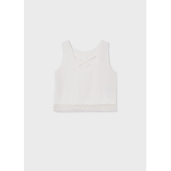 Blusa cinta bordada crudo - Imagen 2