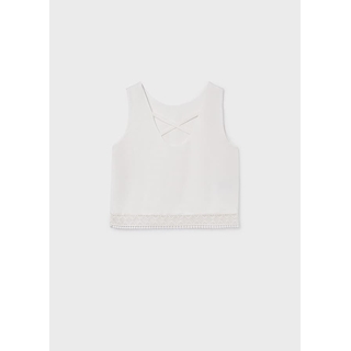 Blusa cinta bordada crudo - Imagen 2