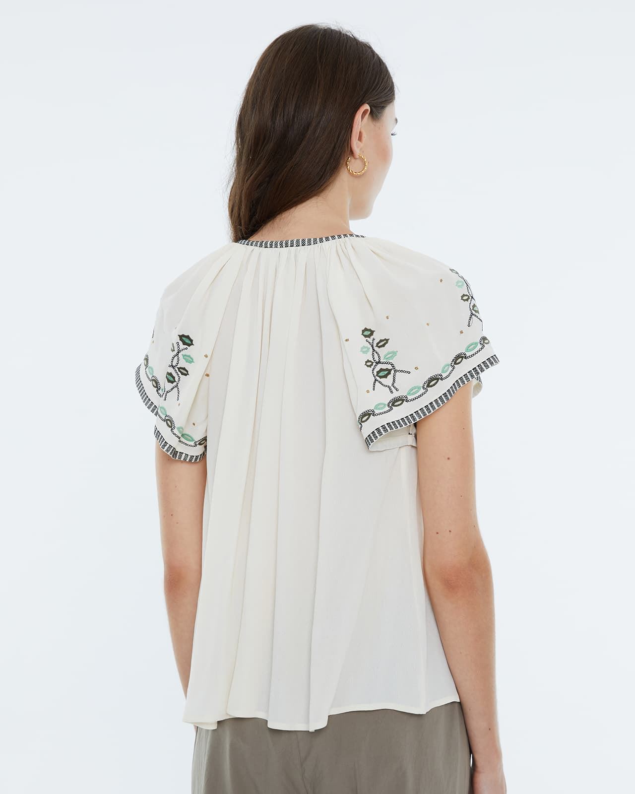 Blusa crudo bordados - Imagen 2