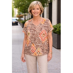 Blusa marrón - Imagen 1