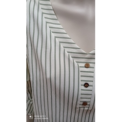 Blusa rayas verde - Imagen 2