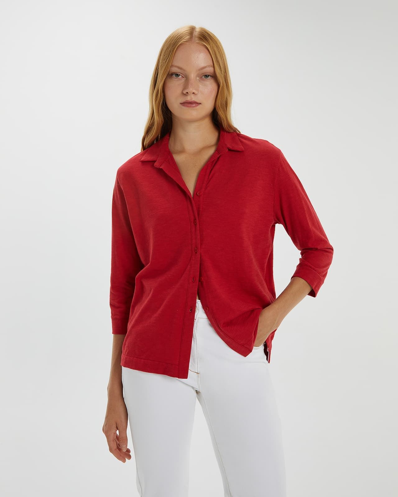 Blusa roja - Imagen 1