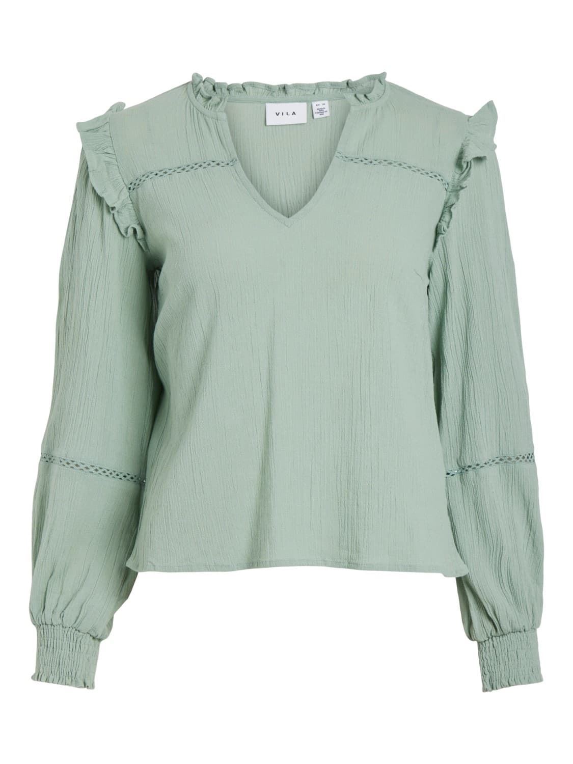 Blusa verde vialia - Imagen 1