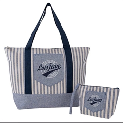 Bolsa playa con neceser azul - Imagen 1