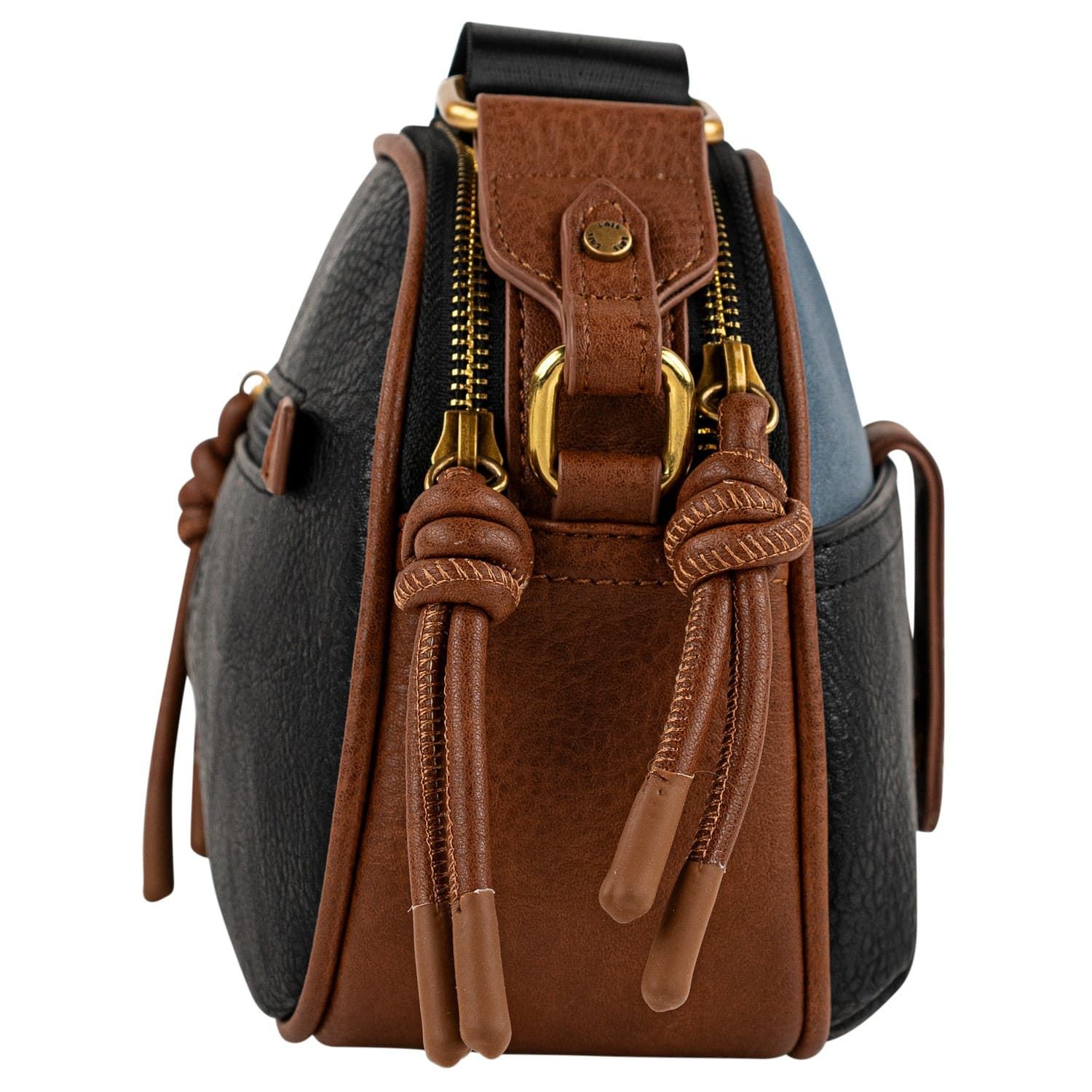 Bolso-bandolera Tulsa negro - Imagen 4