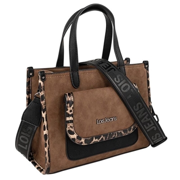 Bolso de mano marrón - Imagen 1