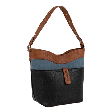 Bolso hombro Tulsa negro - Imagen 1