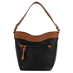 Bolso hombro Tulsa negro - Imagen 2