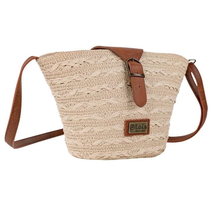 Bolso rafia natural - Imagen 1