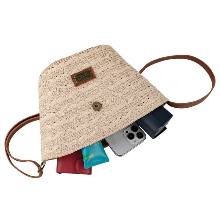 Bolso rafia natural - Imagen 2