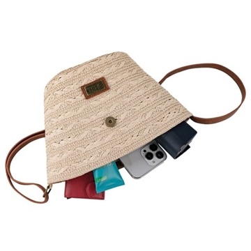 Bolso rafia natural - Imagen 2