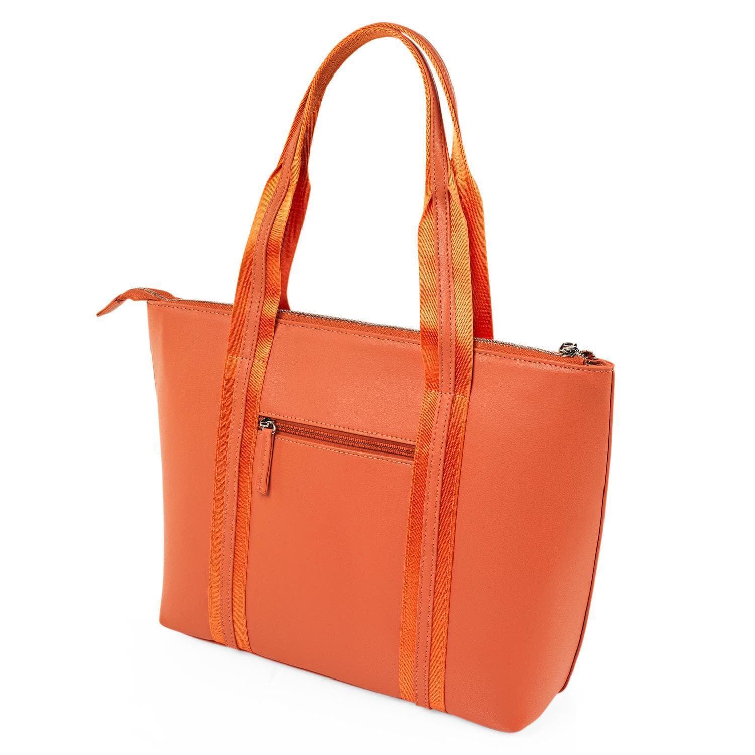 Bolso shopper mandarina - Imagen 2