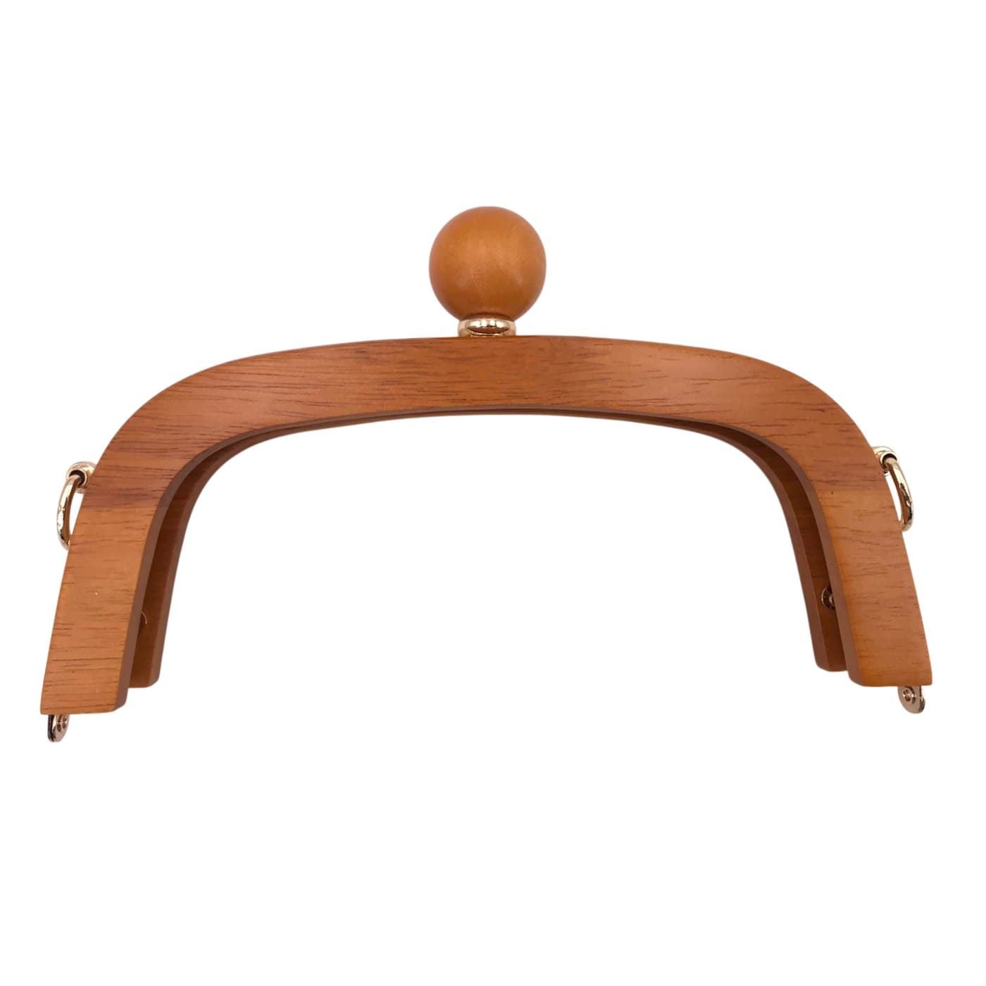 Boquilla de madera ovalada castaña - Imagen 1