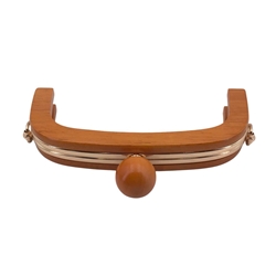 Boquilla de madera ovalada castaña - Imagen 2