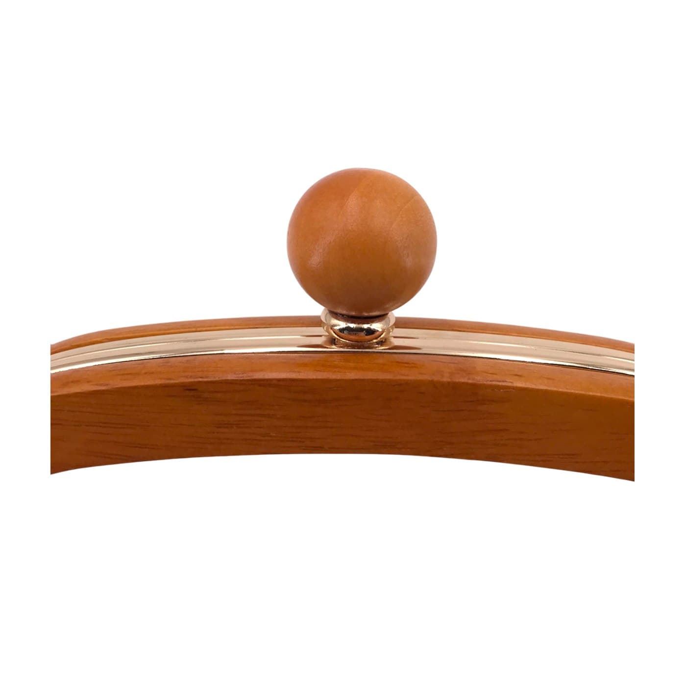 Boquilla de madera ovalada castaña - Imagen 4