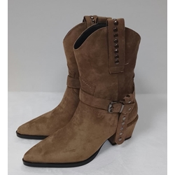 Bota taupe cowboy - Imagen 1