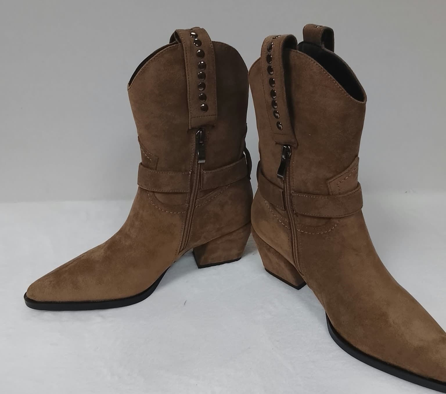 Bota taupe cowboy - Imagen 2