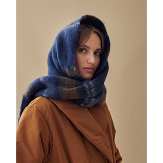 Bufanda cuadros marino - Imagen 2