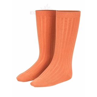 Calcetín alto básico canalé calabaza - Imagen 1