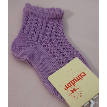 Calcetín corto perlé calado - Imagen 1