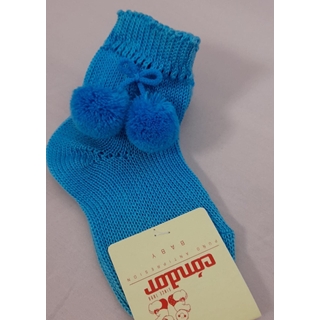 Calcetín perlé pompón - Imagen 1