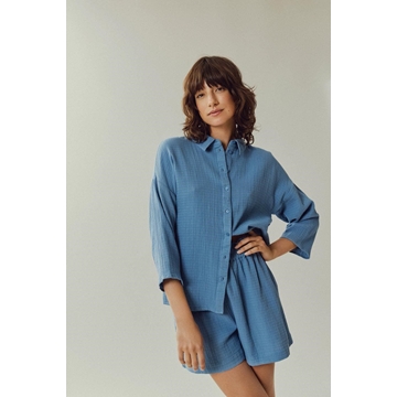 Camisa azul vilania - Imagen 1