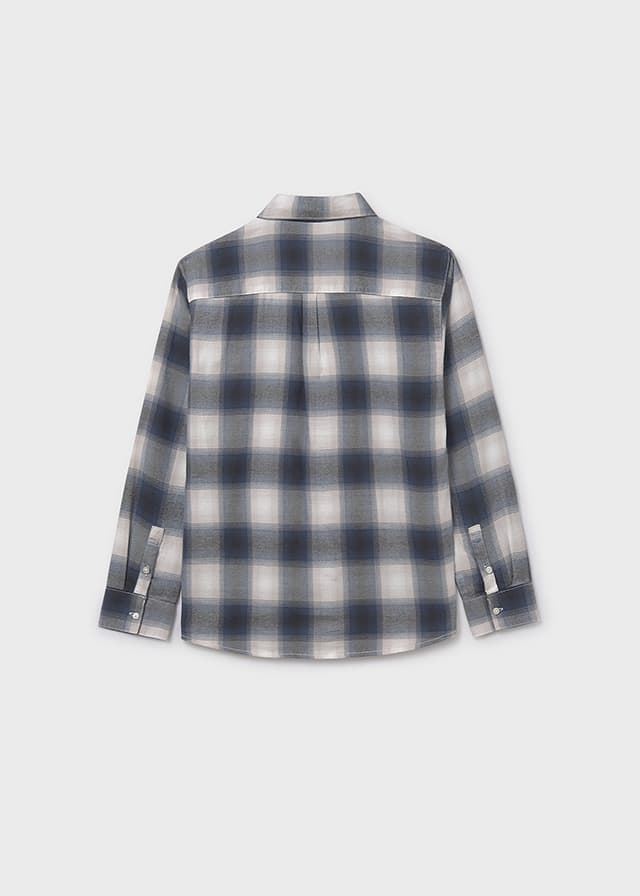 Camisa cuadros gris - Imagen 3