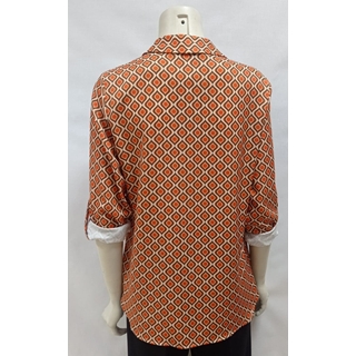 Camisa estampada naranja - Imagen 2