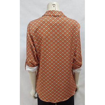 Camisa estampada naranja - Imagen 2