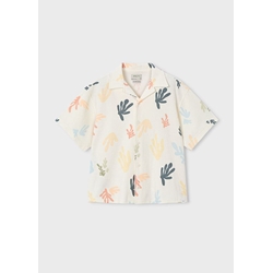 Camisa estampada nata - Imagen 2