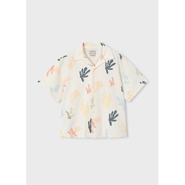 Camisa estampada nata - Imagen 2