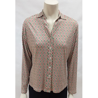 Camisa estampada rosa - Imagen 1