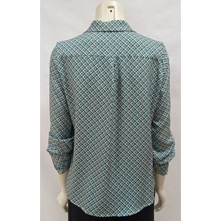 Camisa estampada verde - Imagen 2