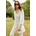 Camisa larga blanco-verde - Imagen 1