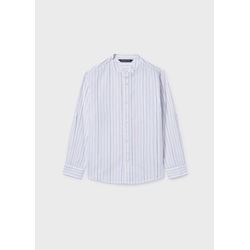 Camisa M/L cuello mao celeste - Imagen 2