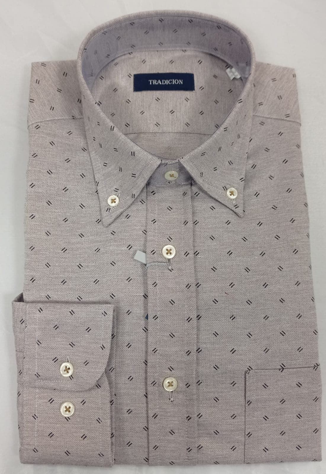 CAMISA M /L TABACO - Imagen 1